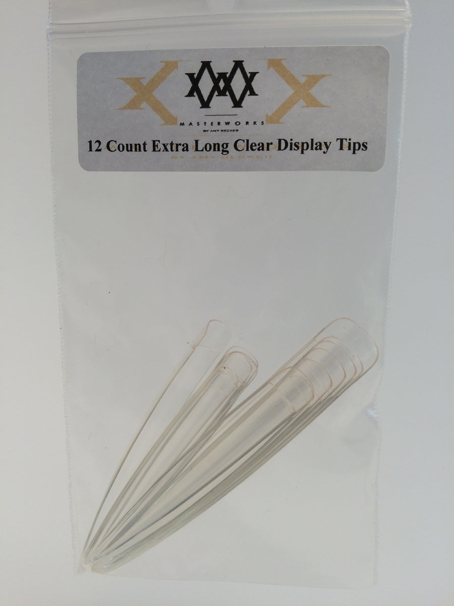 Extra Long Clear Display Tips 12ct – MasterWorks by Amy Becker