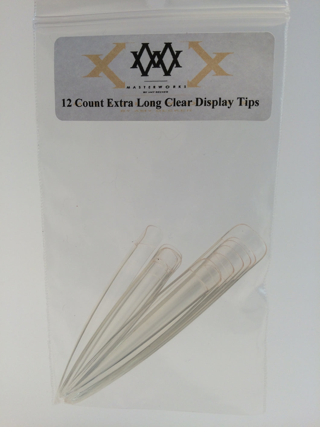 Extra Long Clear Display Tips 12ct