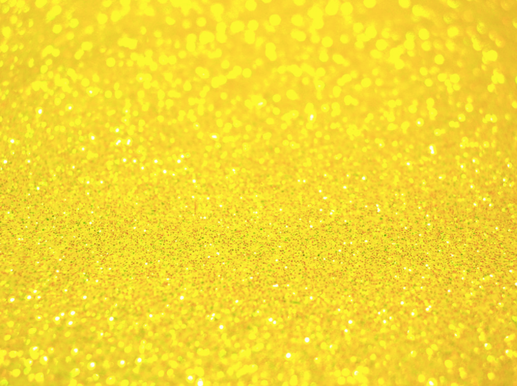 Neon Yellow - Glitter - 12 x 20